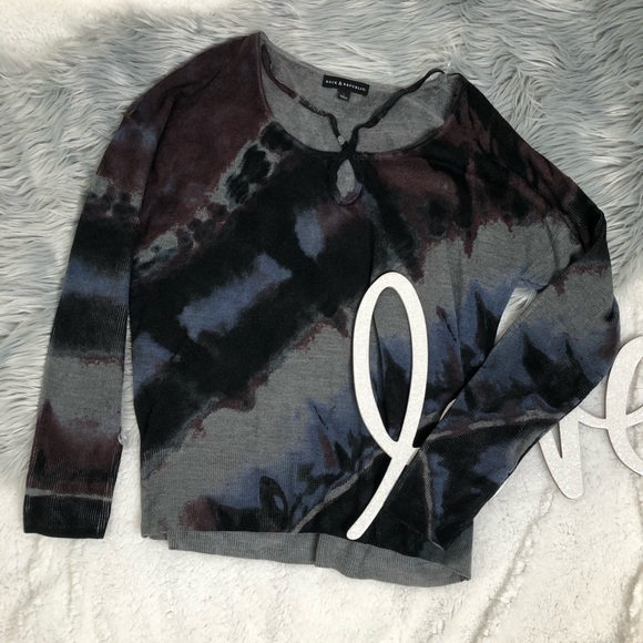 Rock and Republic tye-dye long sleeve web shirt - Picture 5 of 7